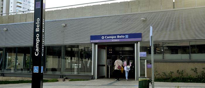 Estação Campo Belo: 1 min