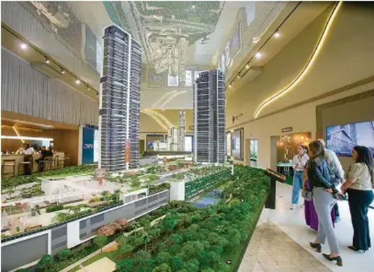 Só a maquete de um empreendimento de luxo vale o preço de um apartamento