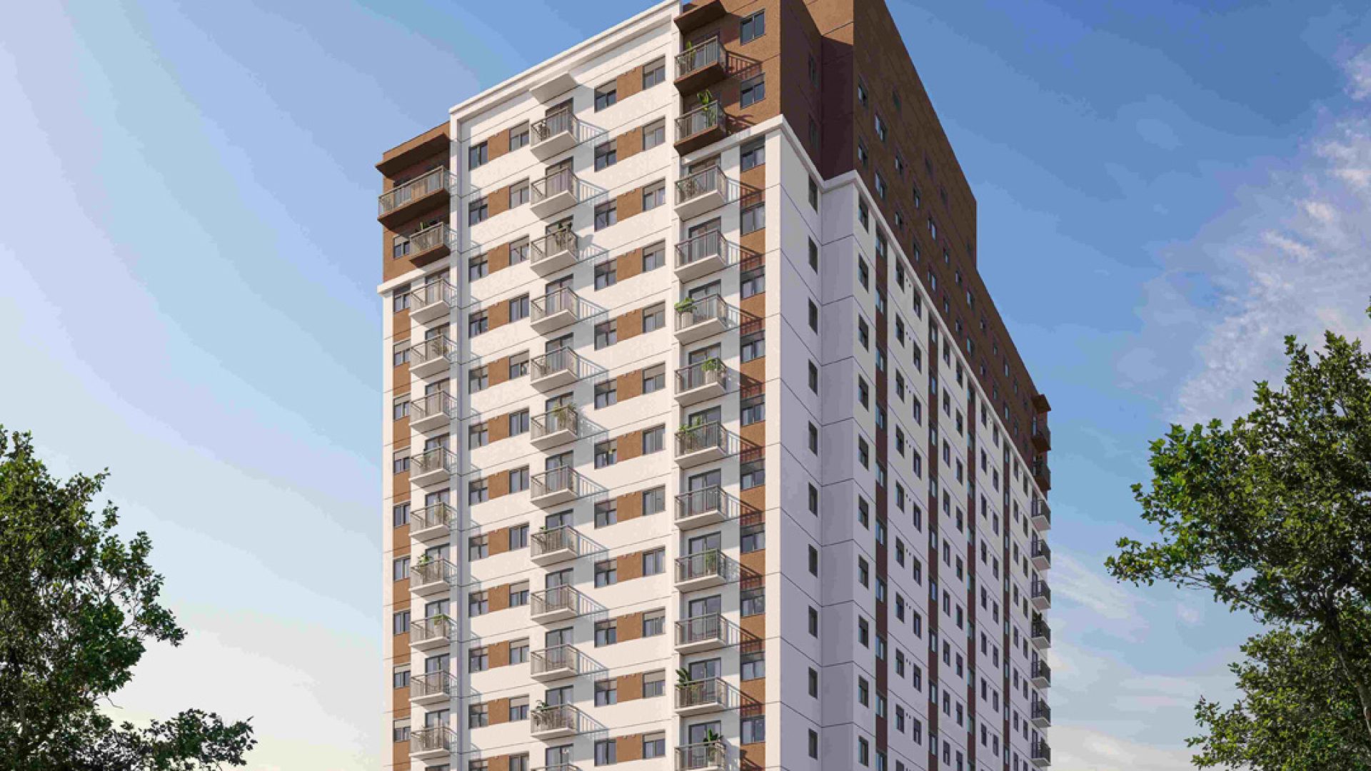 01 - PERSPECTIVA ILUSTRADA DA FACHADA DIURNA