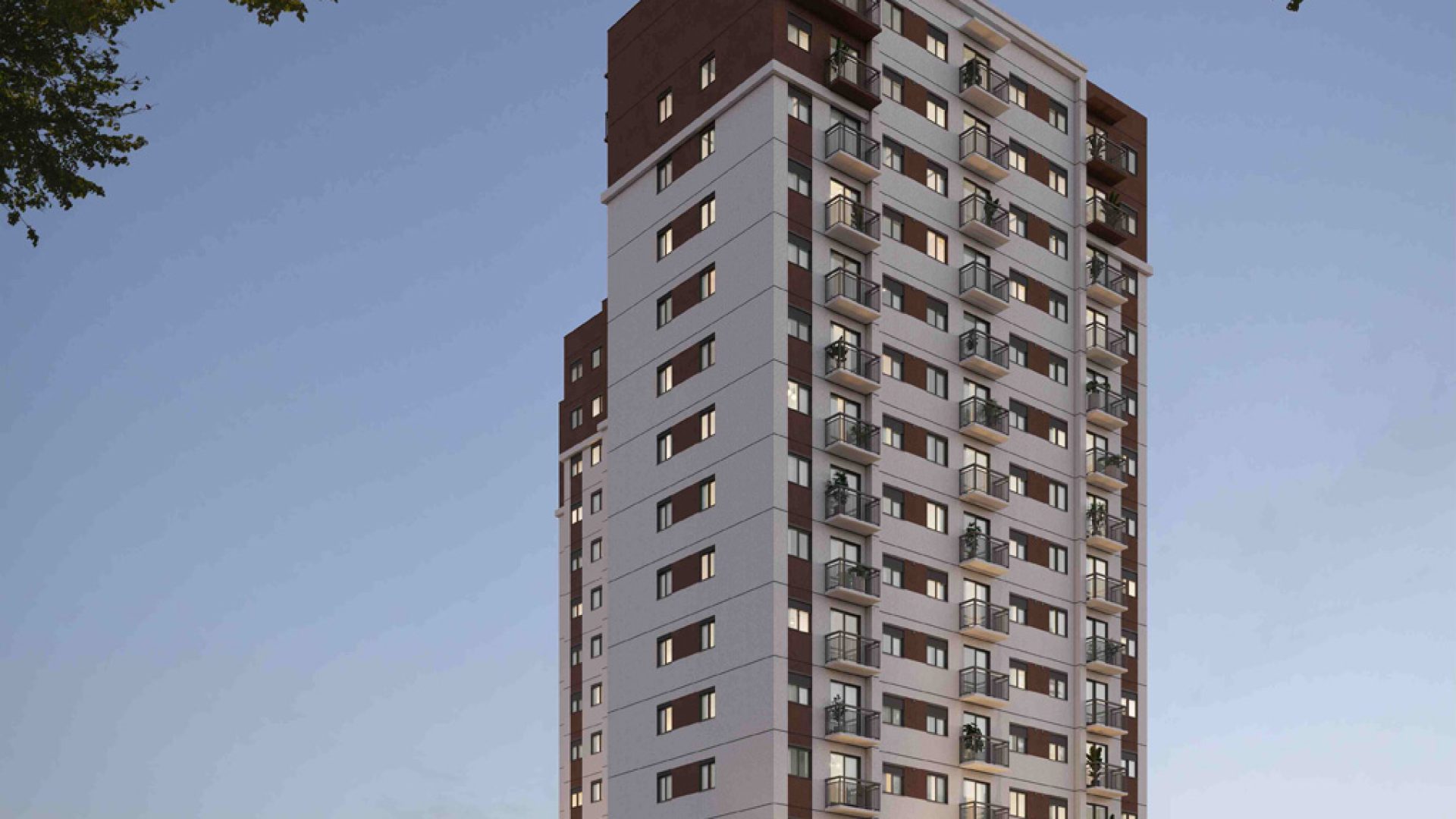 02 - PERSPECTIVA ILUSTRADA DA FACHADA NOTURNA