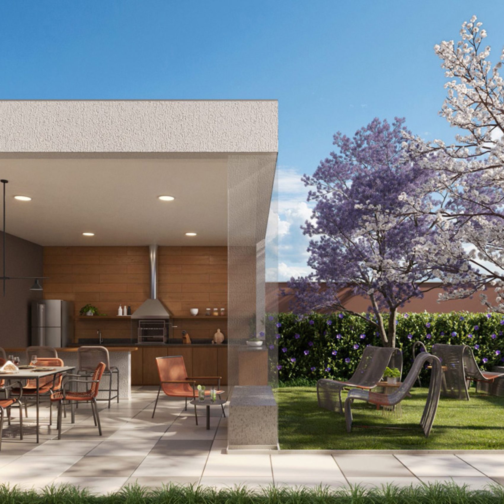 06 - PERSPECTIVA ILUSTRADA DA CHURRASQUEIRA (TÉRREO)