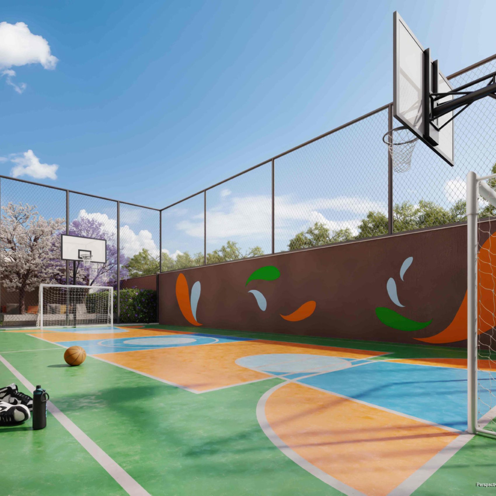 08 - PERSPECTIVA ILUSTRADA DA QUADRA RECREATIVA