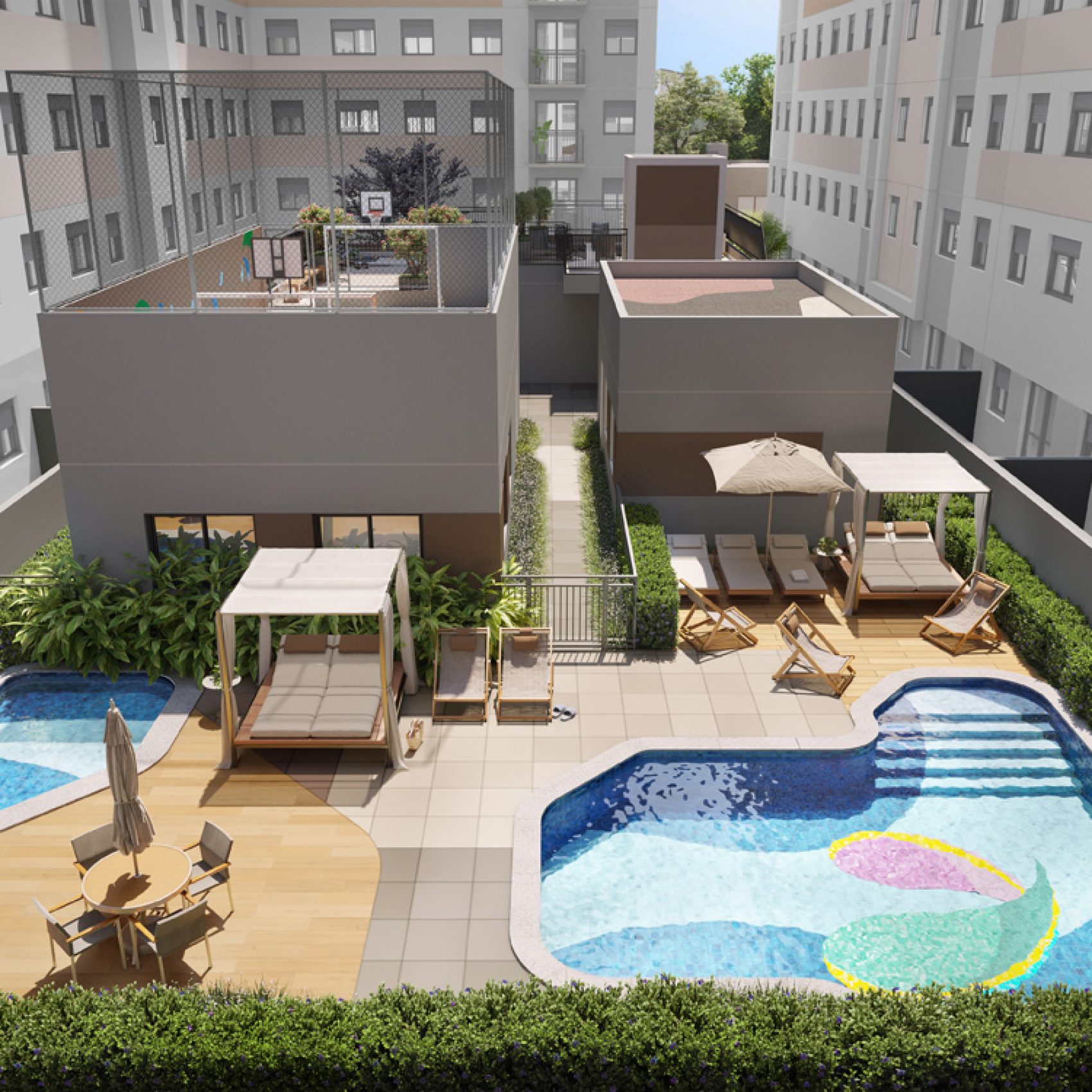 08 - PERSPECTIVA ILUSTRADA DO VOO DA PISCINA