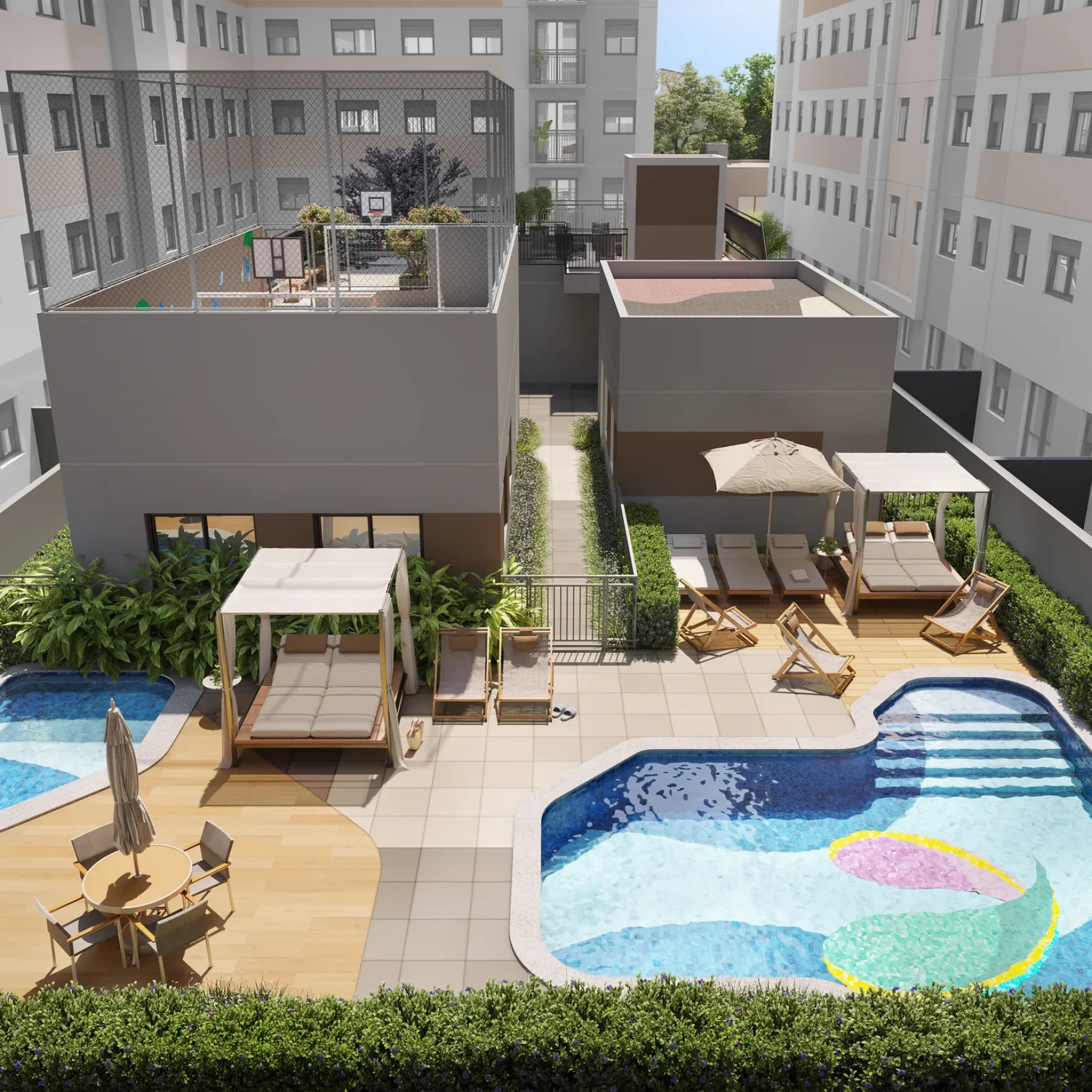 08 - PERSPECTIVA ILUSTRADA DO VOO DA PISCINA