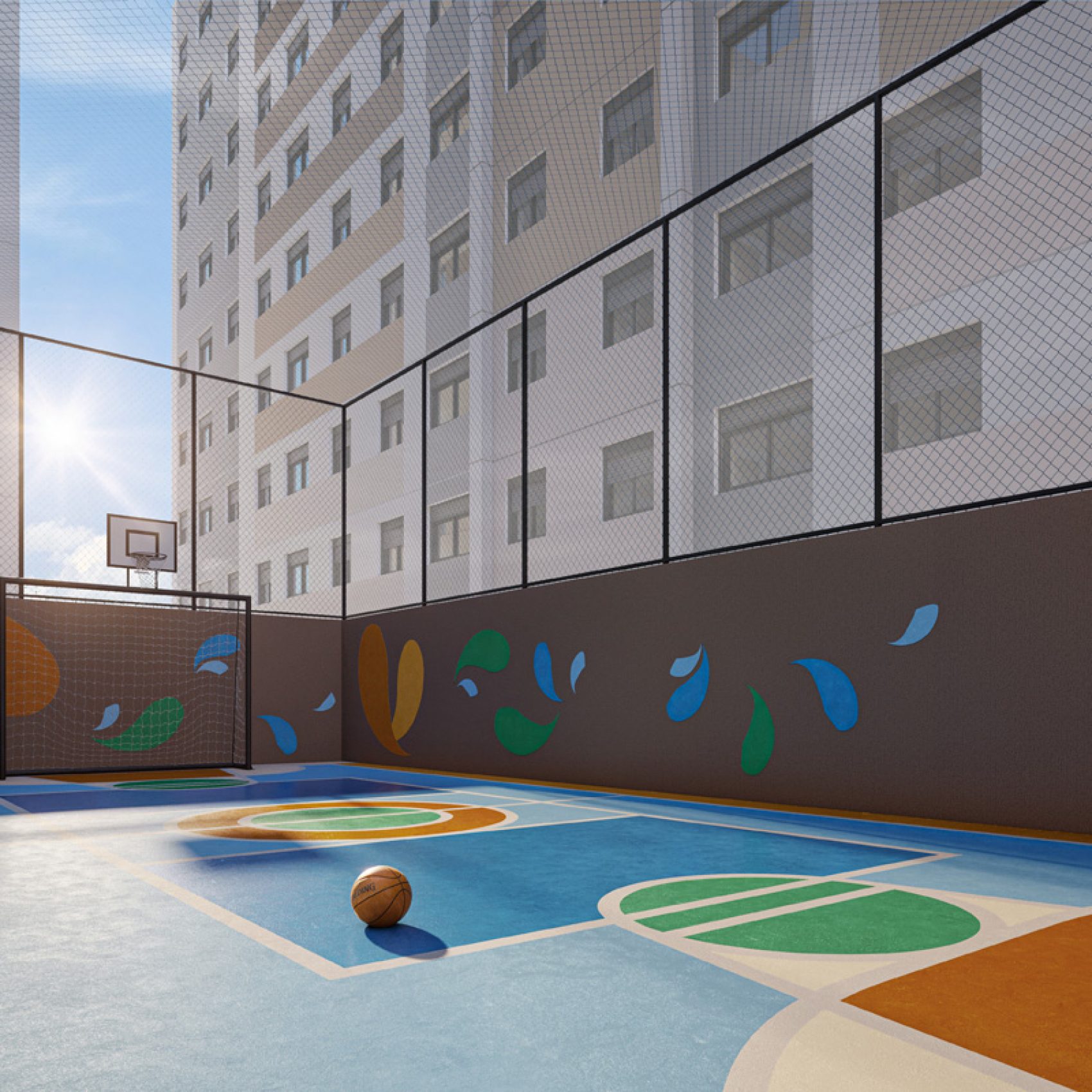 10 - PERSPECTIVA ILUSTRADA DA QUADRA RECREATIVA