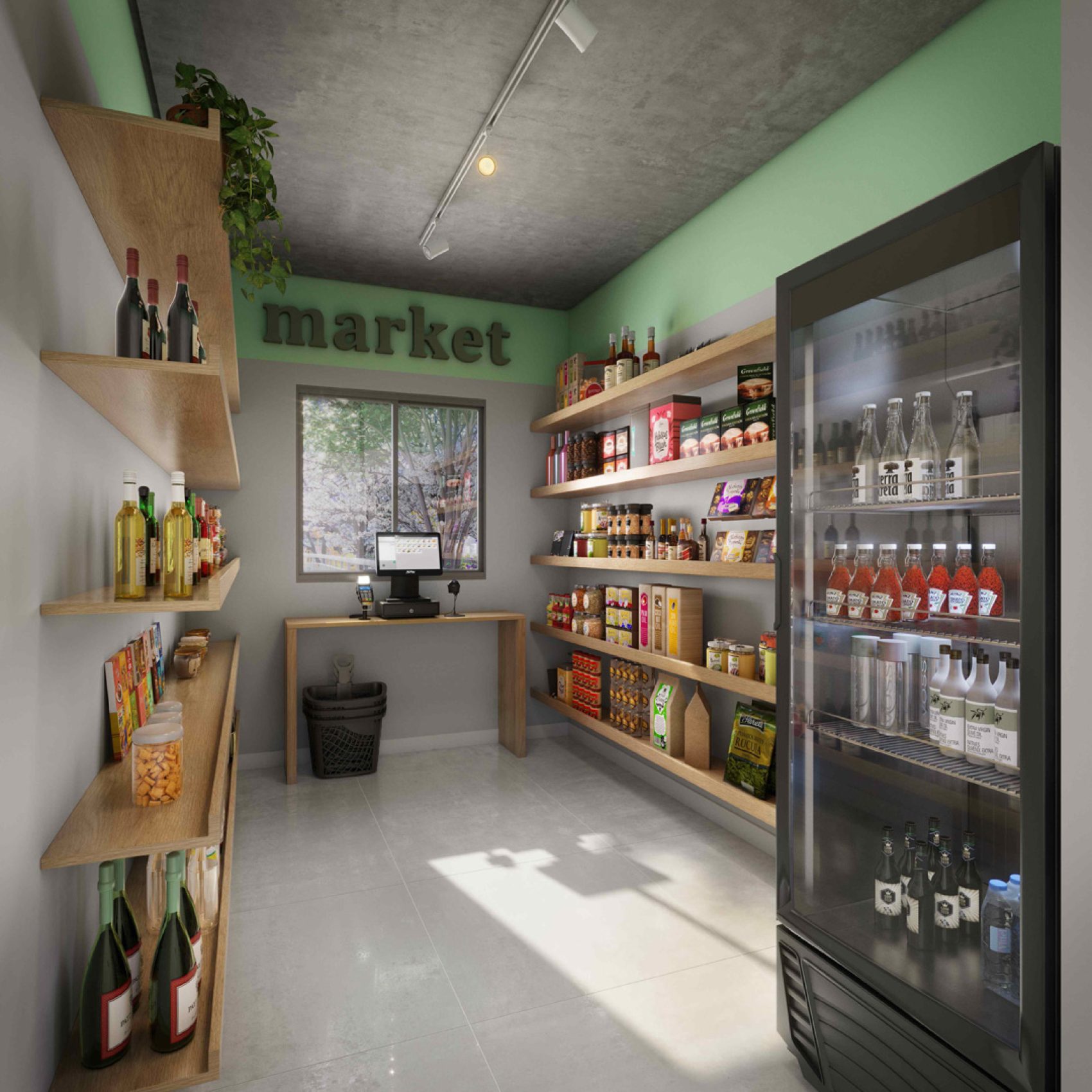 11 - PERSPECTIVA ILUSTRADA DO MINIMARKET