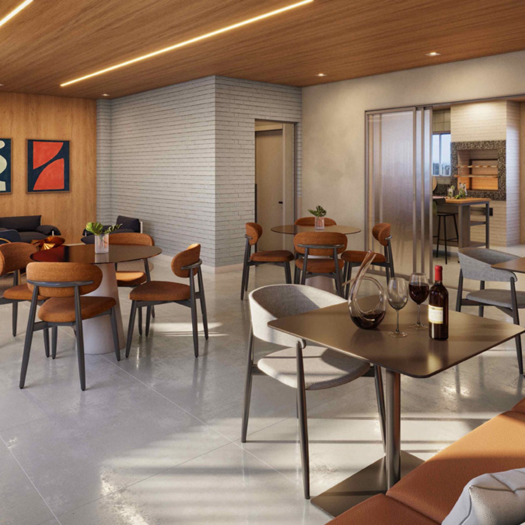 13 - PERSPECTIVA ILUSTRADA DO SALÃO DE FESTAS