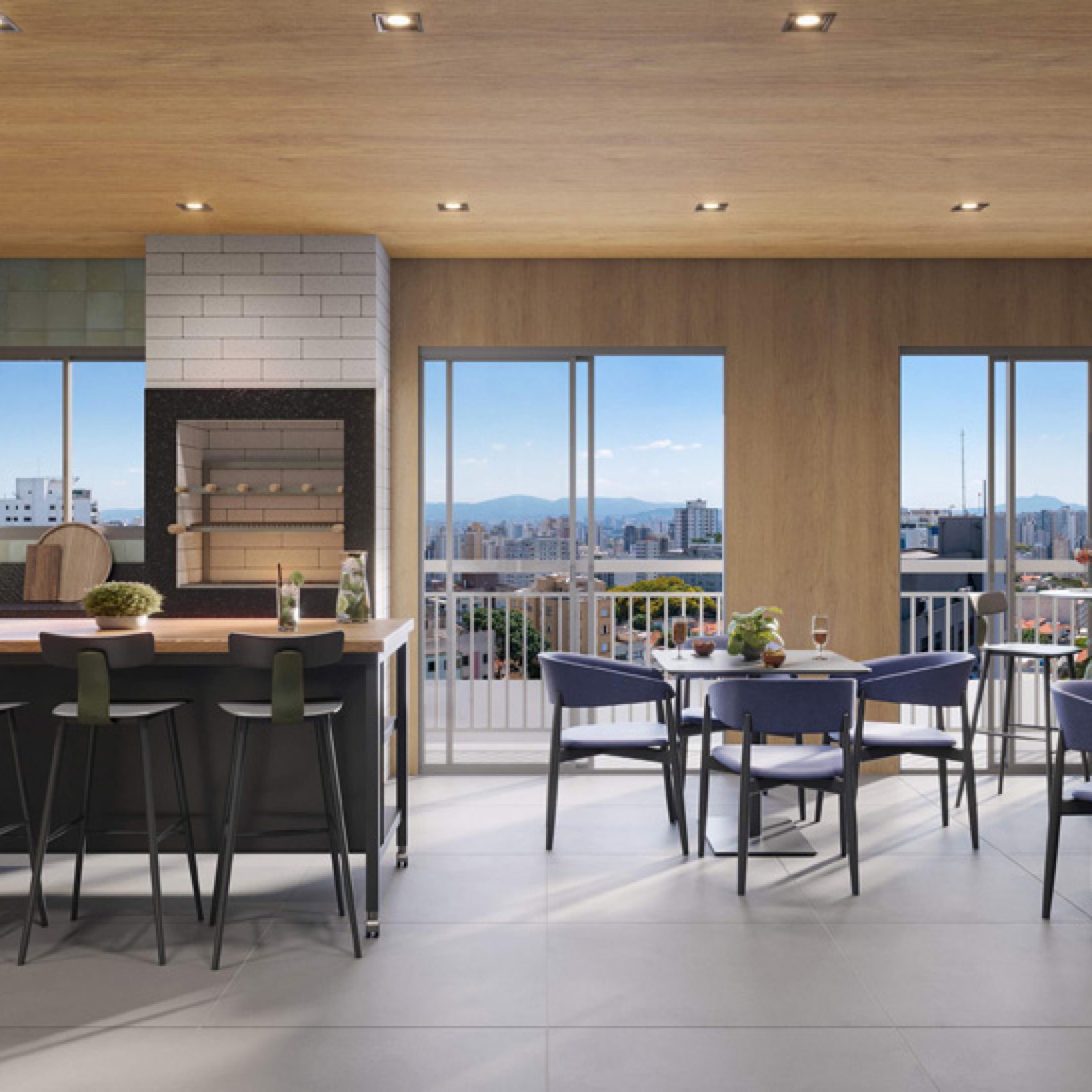 14 - PERSPECTIVA ILUSTRADA DO ESPAÇO GOURMET