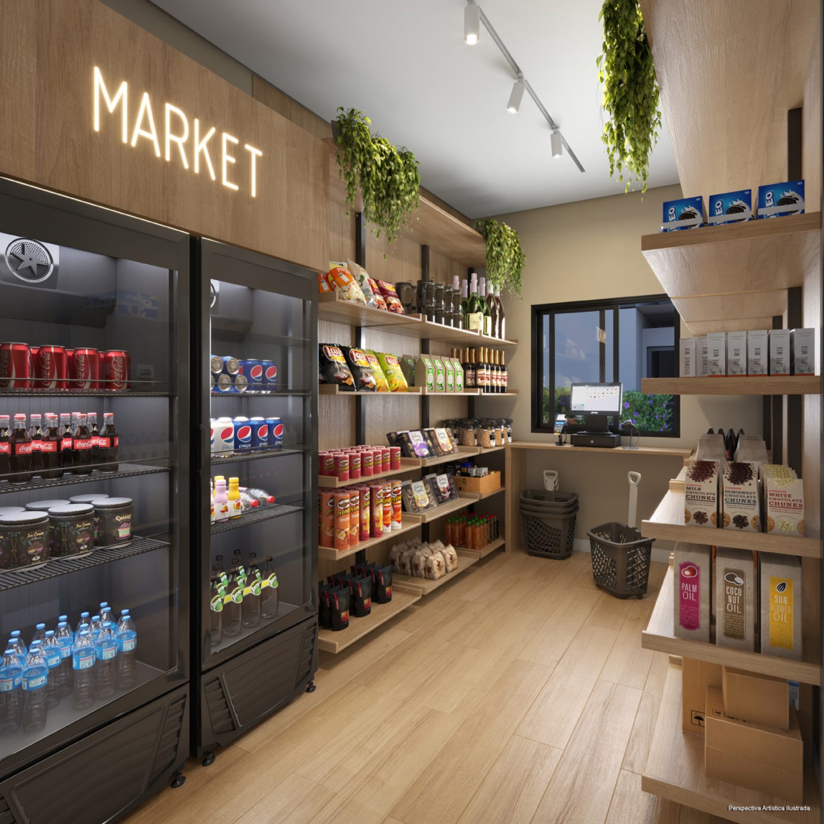 14 - PERSPECTIVA ILUSTRADA DO MINIMARKET