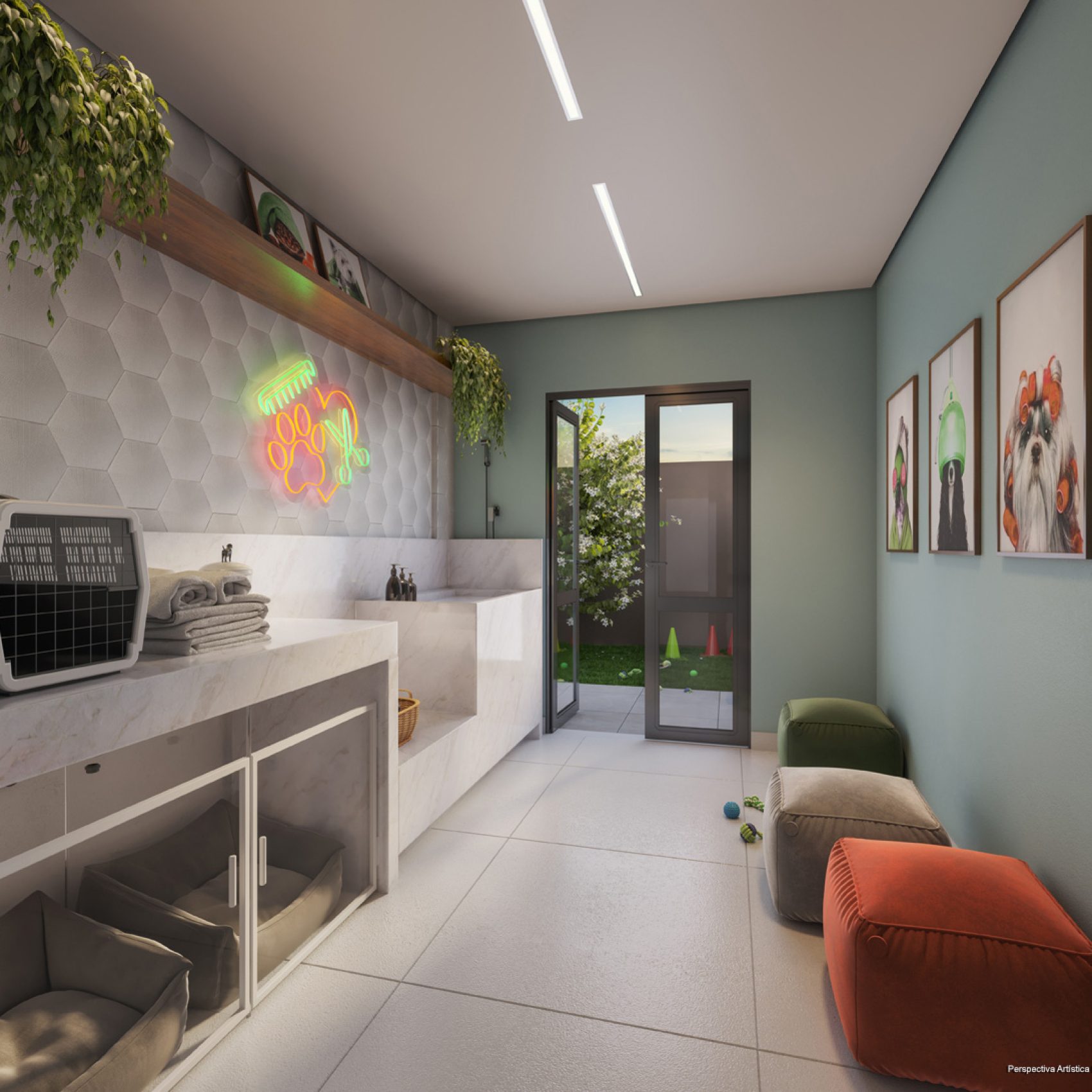 14 - PERSPECTIVA ILUSTRADA DO PET CARE