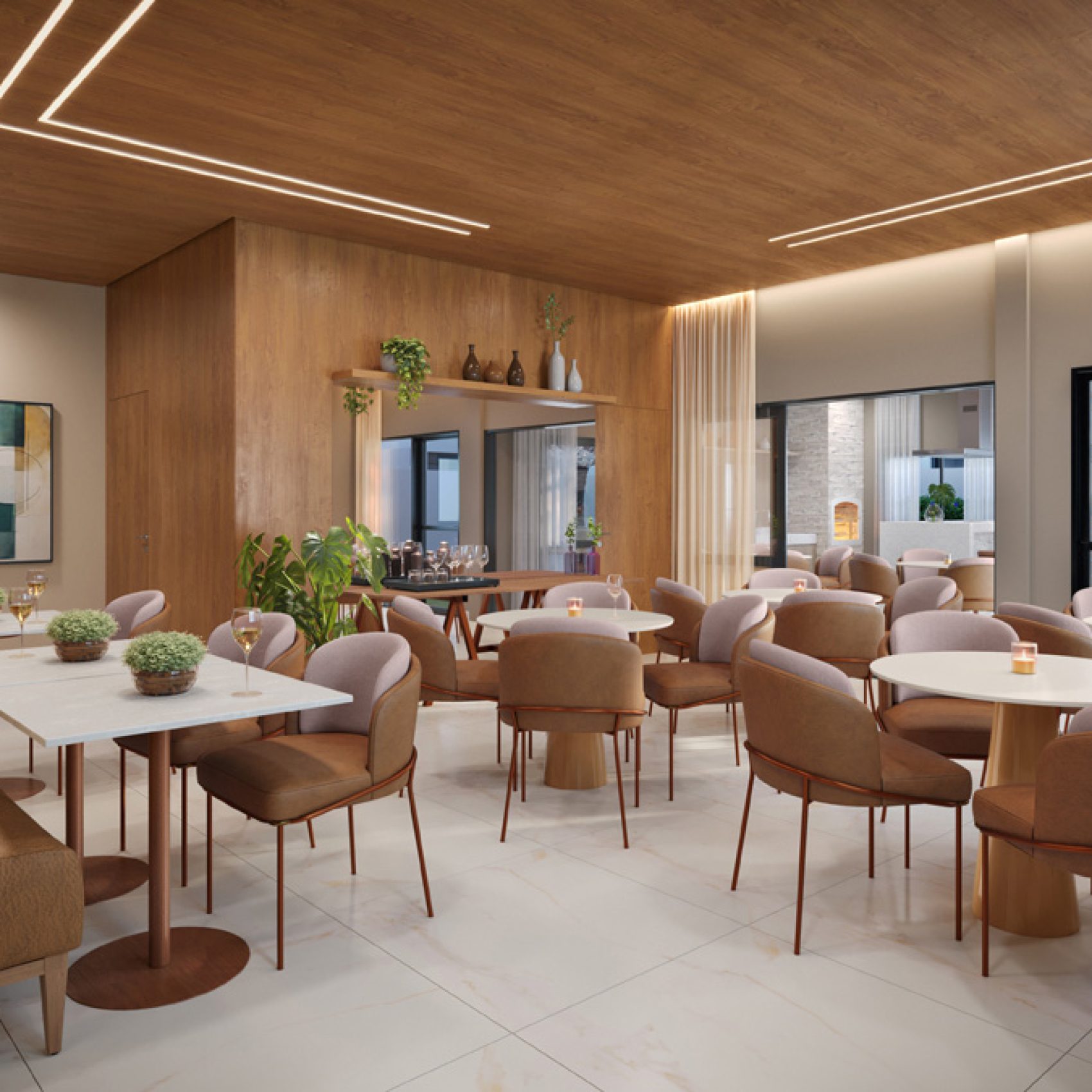 15 - PERSPECTIVA ILUSTRADA DA SALÃO DE FESTAS