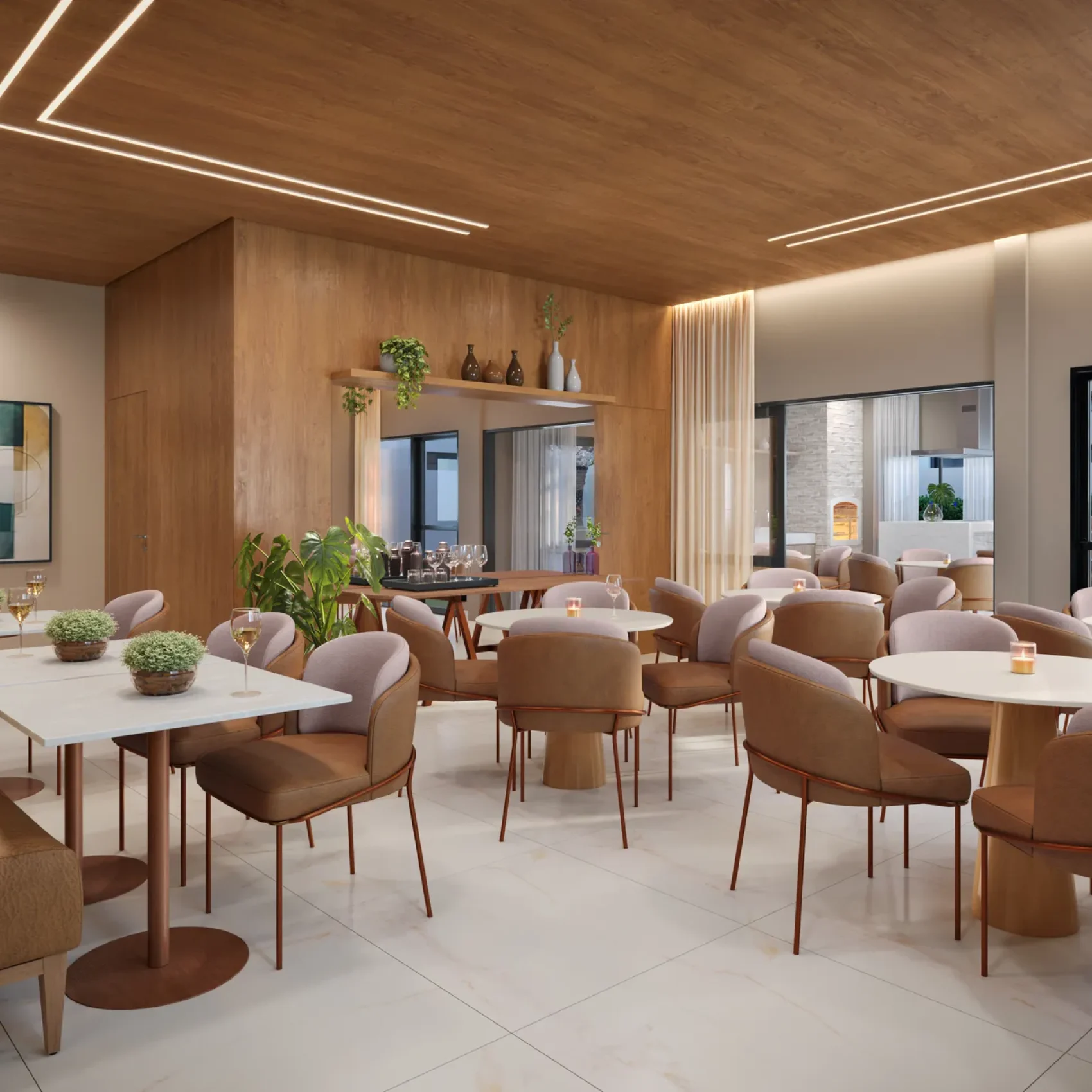 15 - PERSPECTIVA ILUSTRADA DA SALÃO DE FESTAS