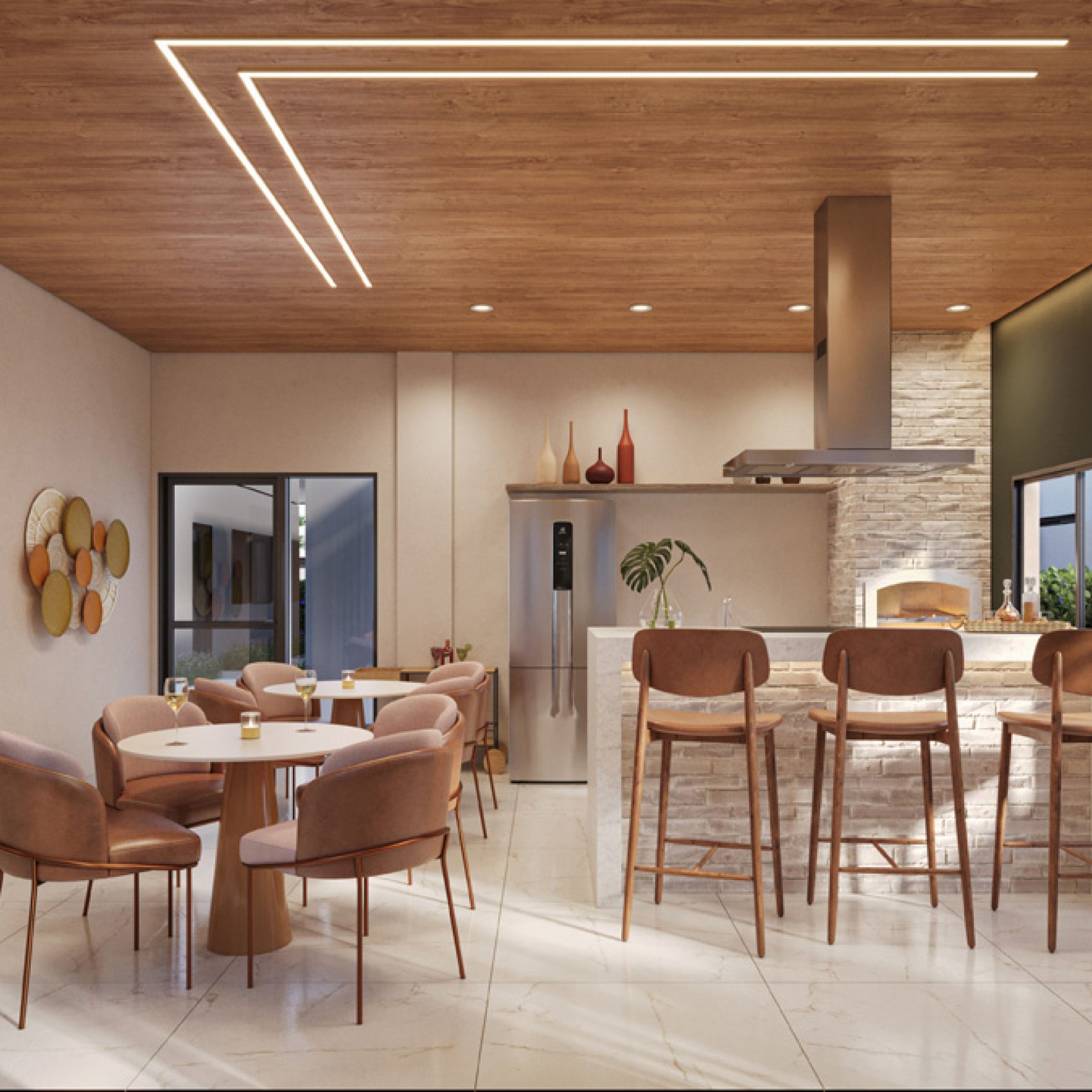 16 - PERSPECTIVA ILUSTRADA DO ESPAÇO GOURMET