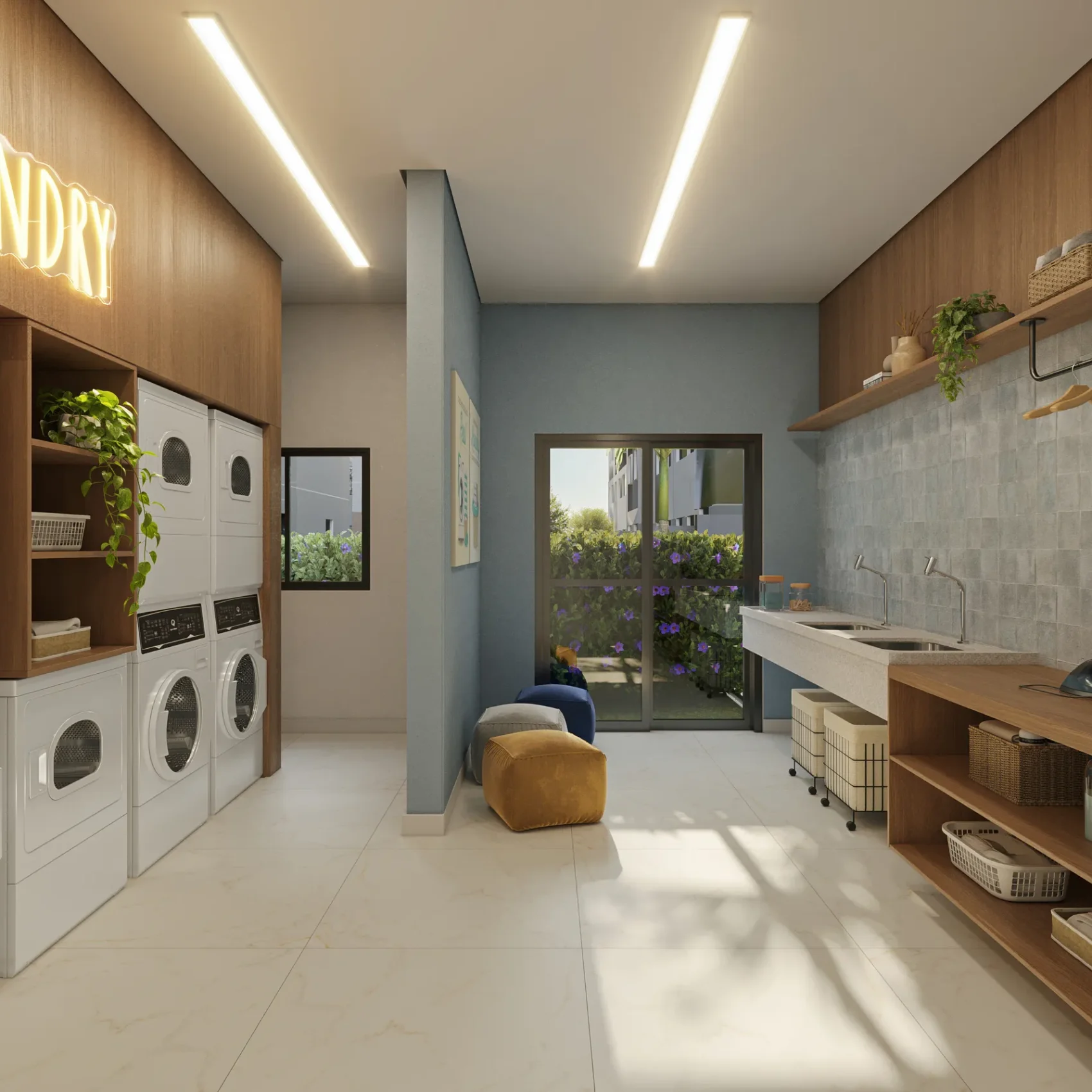 17 - PERSPECTIVA ILUSTRADA DA LAVANDERIA