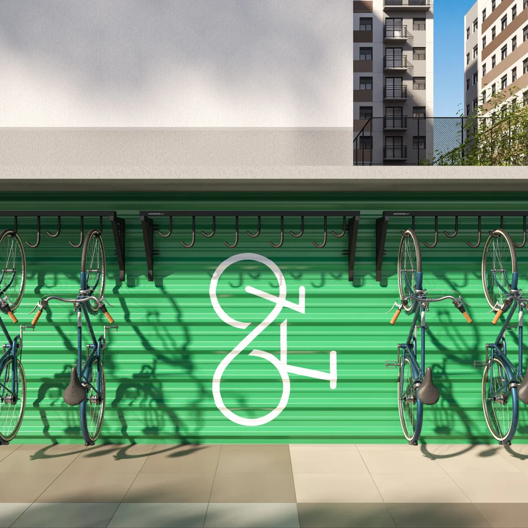 19 - PERSPECTIVA ILUSTRADA DO BICICLETÁRIO