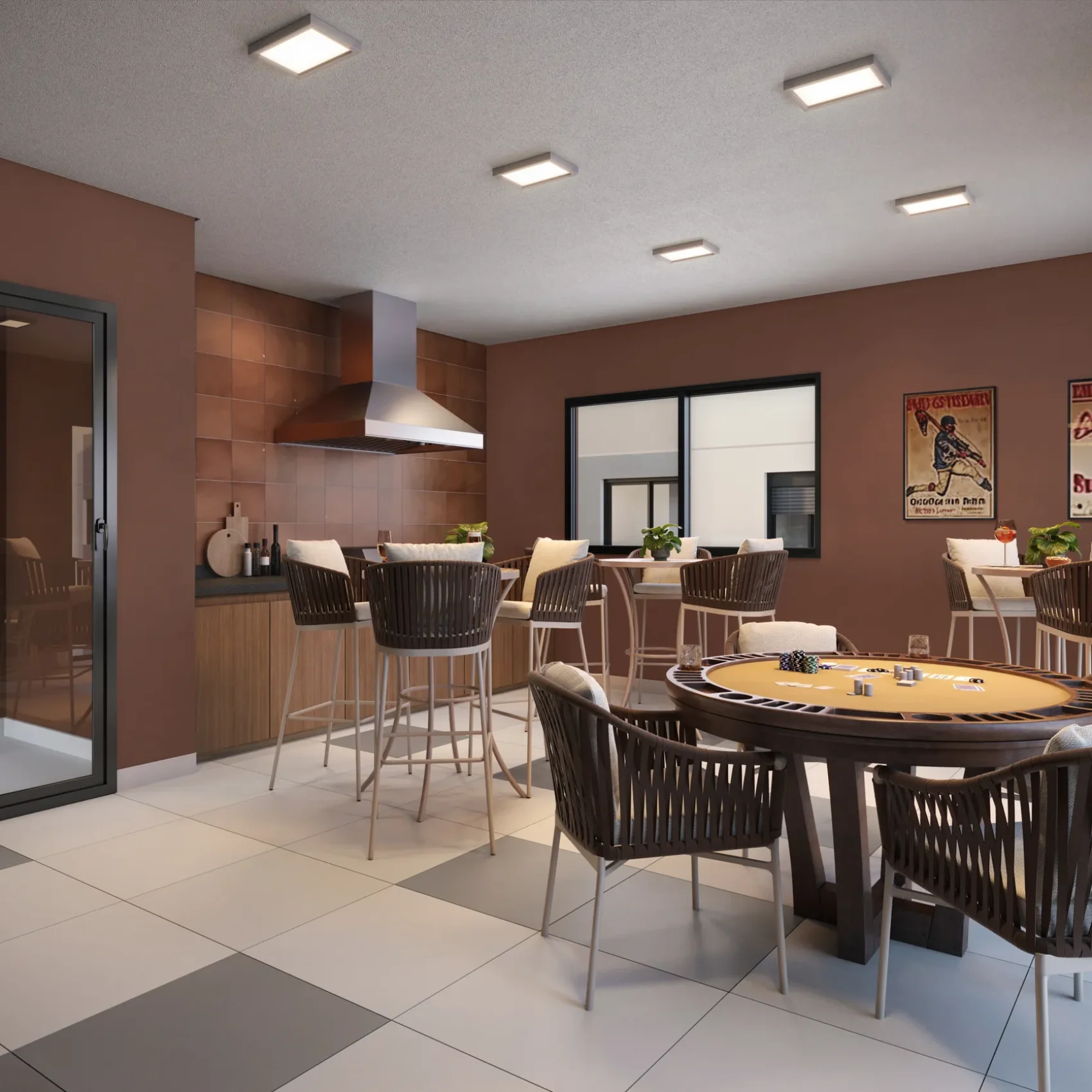 24 - PERSPECTIVA ILUSTRADA DO SPORTS BAR