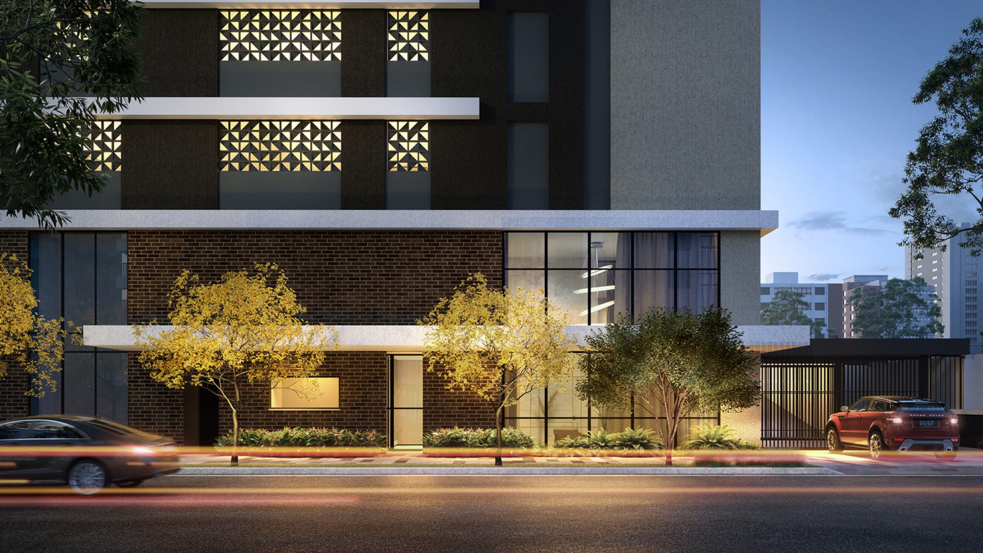 BENX JOÃO LACERDADA PERSPECTIVA_ FACHADA ACESSO RESIDENCIAL