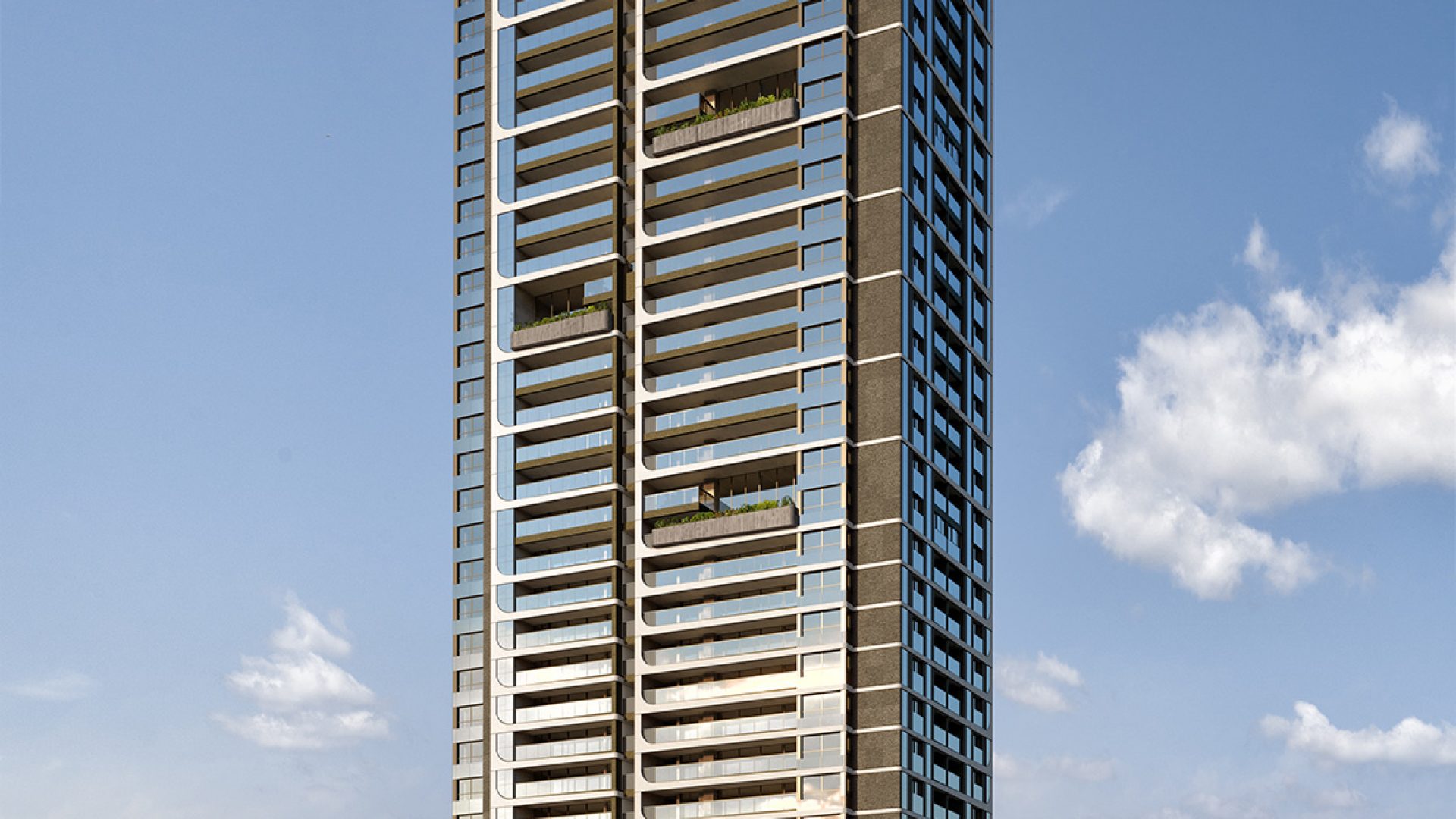 PARQUE GLOBAL │ TORRE IBIRAPUERA │ FACHADA TORRE 1